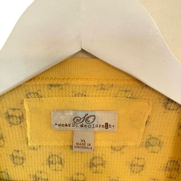 Wear it declare it long sleeve thermal yellow bug XL - Picture 3 of 6